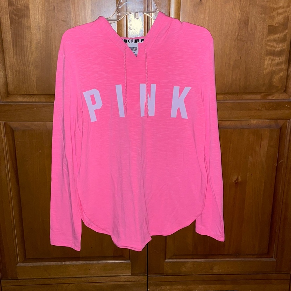 PINK Lightweight Hot Pink Hoodie
